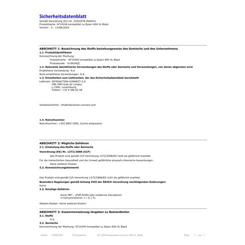 Cartuccia Q-Connect rigenerata Epson 604XL (C13T10H64010) nero/ciano/magenta/giallo - KF14244